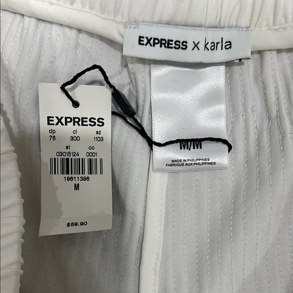 White Sequin Shorts - Picture 2 of 6